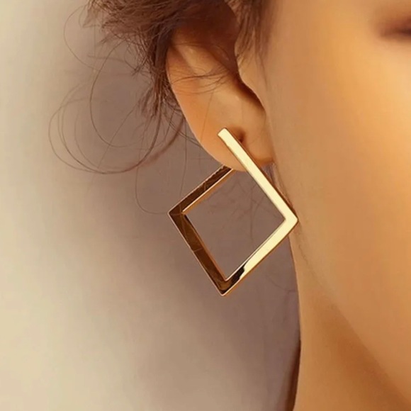 Contemporary All In the Box Square Earrings - Picture 3 of 5